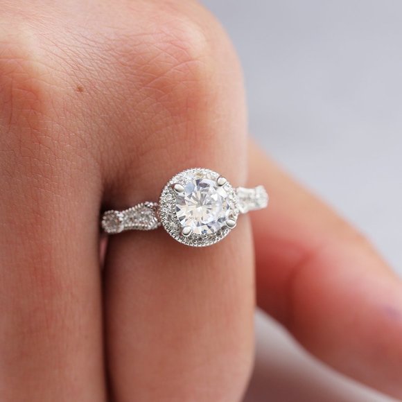 🎊Refine Diamond Retro Flower Full Carved Wedding Rings for Women, EVGG1521 - Picture 7 of 7